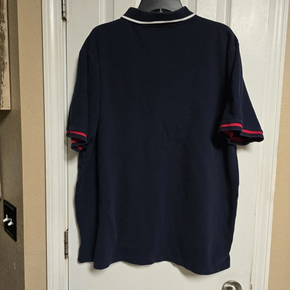 Polo Ralph Lauren Big Pony USA Flag Rugby Shirt Blue Men's XXL